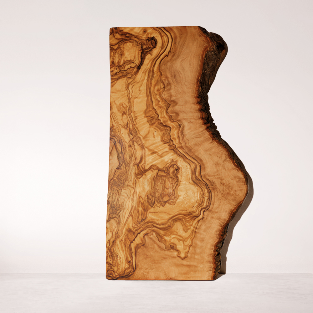 Planche en bois d'olivier